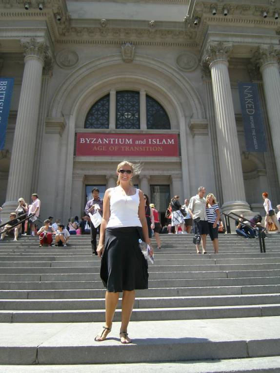 Em frente ao Metropolitan, em Nova Iorque, nos Estados Unidos